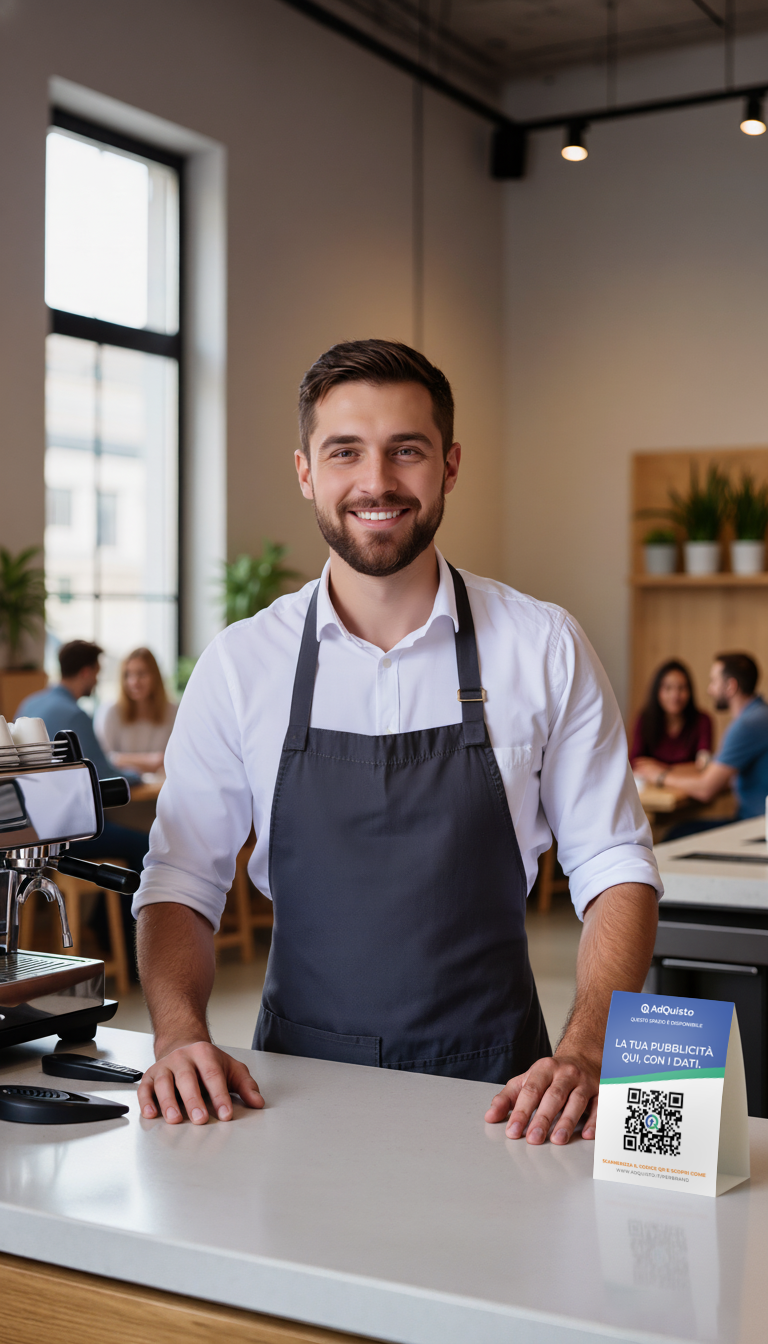 Monetizza il tuo negozio con pubblicità in-store - Guadagna €300-800 al mese